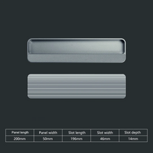 Load image into Gallery viewer, INSPIRA LIFESTYLES – Aven Recessed Pull Handles, Scandinavian flush cabinet hardware, modern recessed drawer pull, minimalist embedded cabinet handle, matte black brushed brass satin nickel finish
