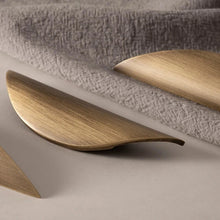 Load image into Gallery viewer, INSPIRA LIFESTYLES – Fin Antique Bronze Handles, curved cabinet pull, sculptural bronze hardware, organic modern cabinet handle, antique bronze drawer pull, designer cabinetry hardware
