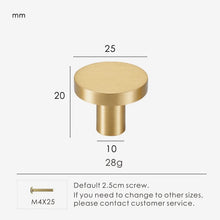 Load image into Gallery viewer, INSPIRA LIFESTYLES | Oren Solid Brass Knob &amp; Pull Handles – Brushed Nickel, Brushed Brass, Antique Bronze Cabinet Hardware by Inspira Lifestyles, Luxury Kitchen Handles, Wardrobe Pulls, Modern Interior Design, Decorative Furniture Hardware, Drawer Knobs, Cabinet Accessories
