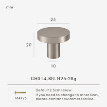 Load image into Gallery viewer, INSPIRA LIFESTYLES | Oren Solid Brass Knob &amp; Pull Handles – Brushed Nickel, Brushed Brass, Antique Bronze Cabinet Hardware by Inspira Lifestyles, Luxury Kitchen Handles, Wardrobe Pulls, Modern Interior Design, Decorative Furniture Hardware, Drawer Knobs, Cabinet Accessories
