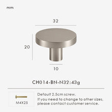 Load image into Gallery viewer, INSPIRA LIFESTYLES | Oren Solid Brass Knob &amp; Pull Handles – Brushed Nickel, Brushed Brass, Antique Bronze Cabinet Hardware by Inspira Lifestyles, Luxury Kitchen Handles, Wardrobe Pulls, Modern Interior Design, Decorative Furniture Hardware, Drawer Knobs, Cabinet Accessories
