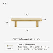 Load image into Gallery viewer, INSPIRA LIFESTYLES - Sarto Leather Handles, leather cabinet handles, genuine leather knobs, brushed brass pulls, black leather handle, orange leather knob, beige cabinet pull, khaki drawer handle, modern kitchen hardware, bespoke cabinet hardware, luxury leather handle.
