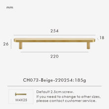 Load image into Gallery viewer, INSPIRA LIFESTYLES - Sarto Leather Handles, leather cabinet handles, genuine leather knobs, brushed brass pulls, black leather handle, orange leather knob, beige cabinet pull, khaki drawer handle, modern kitchen hardware, bespoke cabinet hardware, luxury leather handle.
