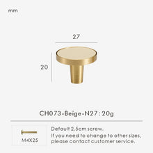 Load image into Gallery viewer, INSPIRA LIFESTYLES - Sarto Leather Handles, leather cabinet handles, genuine leather knobs, brushed brass pulls, black leather handle, orange leather knob, beige cabinet pull, khaki drawer handle, modern kitchen hardware, bespoke cabinet hardware, luxury leather handle.
