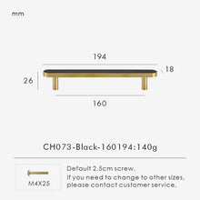 Load image into Gallery viewer, INSPIRA LIFESTYLES - Sarto Leather Handles, leather cabinet handles, genuine leather knobs, brushed brass pulls, black leather handle, orange leather knob, beige cabinet pull, khaki drawer handle, modern kitchen hardware, bespoke cabinet hardware, luxury leather handle.

