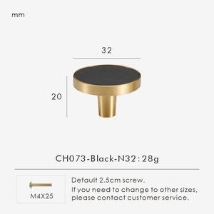 INSPIRA LIFESTYLES - Sarto Leather Handles, leather cabinet handles, genuine leather knobs, brushed brass pulls, black leather handle, orange leather knob, beige cabinet pull, khaki drawer handle, modern kitchen hardware, bespoke cabinet hardware, luxury leather handle.
