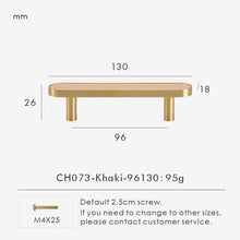 Load image into Gallery viewer, INSPIRA LIFESTYLES - Sarto Leather Handles, leather cabinet handles, genuine leather knobs, brushed brass pulls, black leather handle, orange leather knob, beige cabinet pull, khaki drawer handle, modern kitchen hardware, bespoke cabinet hardware, luxury leather handle.
