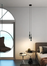 Load image into Gallery viewer, Kaisa Black Glass Pendant
