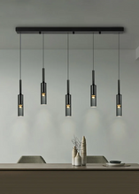 Load image into Gallery viewer, Kaisa Black Glass Pendant
