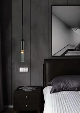 Load image into Gallery viewer, Kaisa Black Glass Pendant
