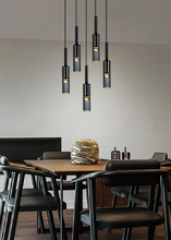 Load image into Gallery viewer, Kaisa Black Glass Pendant

