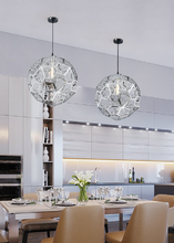 Load image into Gallery viewer, Metal Etch Web Pendant
