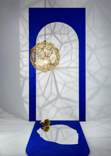 Load image into Gallery viewer, Metal Etch Web Pendant
