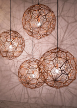 Load image into Gallery viewer, Metal Etch Web Pendant
