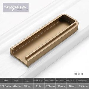 INSPIRA LIFESTYLES | Kaliph Recessed Pull Handles - WARDROBE PULLS, WARDROBE HARDWARE, SIMPLE HARDWARE, SIMPLE DRAWER PULL, RECESSED HARDWARE, RECESSED FURNITURE PULL, RECESSED DOOR PULL, RECESSED DOOR HARDWARE, MODERN HARDWARE, MATTE BLACK HARDWARE, KITCHEN PULLS, KITCHEN HARDWARE,KITCHEN CABINET HARDWARE, INTEGRATED DRAWER PULLS, INTEGRATED CABINET HARDWARE, FURNITURE PULL, FLUSH HARDWARE, FLUSH DOOR HARDWARE, EMBEDDED HARDWARE, EMBEDDED DOOR HARDWARE, DOOR PULLS, DECORATIVE PULL, CLOSET PULL