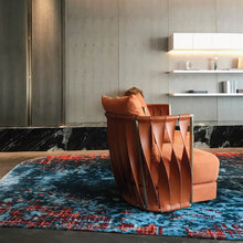 Load image into Gallery viewer, INSPIRA LIFESTYLES | Kokiiro Hand Tufted Rug, Sapphire Dusk Rug – Handcrafted Dark Blue Tencel &amp; Wool Floor Covering, WOVEN RUG, WOOL AREA RUG, STATEMENT RUG, RECTANGLE AREA RUG, PREMIUM WOOL RUG, POST MODERN RUG, MULTI LEVEL RUG, MONOCHROME RUG, MODERN RUG, MODERN AREA RUG, MINIMAL RUG, MADE TO ORDER RUG, LIVING ROOM RUG, LARGE RUG, HIGH RELIEF RUG, Handmade Rug, HAND WOVEN RUG, HAND TUFTED RUG, DINING ROOM RUG, CONTEMPORARY RUG, COLOURFUL RUG, COLORFUL RUG, BEDROOM RUG, AREA RUG, ACCENT RUG

