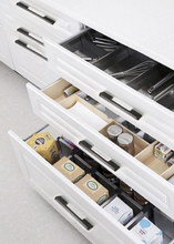 Load image into Gallery viewer, INSPIRA LIFESTYLES - Lex Long Pull Handles, sleek aluminum long pull handles, integrated appliance pull, cabinet and wardrobe pull hardware, matte black and satin brass finishes, contemporary drawer and door pulls
