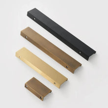 Load image into Gallery viewer, INSPIRA LIFESTYLES | Lino Long Pull Handles, WARDROBE PULLS, WARDROBE HARDWARE, MATTE BLACK HARDWARE, LONG PULL HANDLES, LONG DRAWER PULLS, LONG DOOR PULLS, KITCHEN PULLS, KITCHEN HARDWARE, KITCHEN CABINET HARDWARE, INTEGRATED DRAWER PULLS, FURNITURE PULL, EDGE PULL, DRAWER PULLS, DRAWER PULL, DOOR PULLS, DOOR PULL, DECORATIVE PULL, COPPER HARDWARE, CLOSET HARDWARE, CABINET PULLS, CABINET PULL, CABINET HARDWARE, BRONZE CABINET HARDWARE, BRASS HARDWARE, BATHROOM PULLS, BATHROOM CABINET HARDWARE
