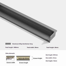 Load image into Gallery viewer, INSPIRA LIFESTYLES - Matiz Recessed Handles, colourful aluminum cabinet pulls, recessed drawer handles, orange red handle, moran green handle, deep blue handle, coffee brown handle, grey recessed pull, modern kitchen cabinet hardware
