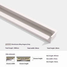 Load image into Gallery viewer, INSPIRA LIFESTYLES - Matiz Recessed Handles, colourful aluminum cabinet pulls, recessed drawer handles, orange red handle, moran green handle, deep blue handle, coffee brown handle, grey recessed pull, modern kitchen cabinet hardware
