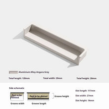 Load image into Gallery viewer, INSPIRA LIFESTYLES - Matiz Recessed Handles, colourful aluminum cabinet pulls, recessed drawer handles, orange red handle, moran green handle, deep blue handle, coffee brown handle, grey recessed pull, modern kitchen cabinet hardware
