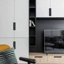 Load image into Gallery viewer, INSPIRA LIFESTYLES - Matiz Recessed Handles, colourful aluminum cabinet pulls, recessed drawer handles, orange red handle, moran green handle, deep blue handle, coffee brown handle, grey recessed pull, modern kitchen cabinet hardware
