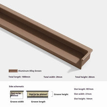 Load image into Gallery viewer, INSPIRA LIFESTYLES - Matiz Recessed Handles, colourful aluminum cabinet pulls, recessed drawer handles, orange red handle, moran green handle, deep blue handle, coffee brown handle, grey recessed pull, modern kitchen cabinet hardware
