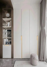 Load image into Gallery viewer, INSPIRA LIFESTYLES - Matiz Recessed Handles, colourful aluminum cabinet pulls, recessed drawer handles, orange red handle, moran green handle, deep blue handle, coffee brown handle, grey recessed pull, modern kitchen cabinet hardware
