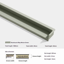 Load image into Gallery viewer, INSPIRA LIFESTYLES - Matiz Recessed Handles, colourful aluminum cabinet pulls, recessed drawer handles, orange red handle, moran green handle, deep blue handle, coffee brown handle, grey recessed pull, modern kitchen cabinet hardware
