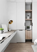 Load image into Gallery viewer, INSPIRA LIFESTYLES - Matiz Recessed Handles, colourful aluminum cabinet pulls, recessed drawer handles, orange red handle, moran green handle, deep blue handle, coffee brown handle, grey recessed pull, modern kitchen cabinet hardware
