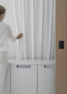INSPIRA LIFESTYLES - Matiz Recessed Handles, colourful aluminum cabinet pulls, recessed drawer handles, orange red handle, moran green handle, deep blue handle, coffee brown handle, grey recessed pull, modern kitchen cabinet hardware
