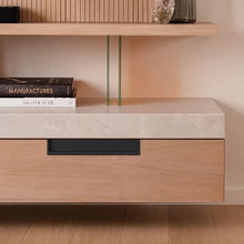 Load image into Gallery viewer, INSPIRA LIFESTYLES - Matiz Recessed Handles, colourful aluminum cabinet pulls, recessed drawer handles, orange red handle, moran green handle, deep blue handle, coffee brown handle, grey recessed pull, modern kitchen cabinet hardware
