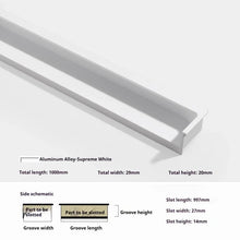 Load image into Gallery viewer, INSPIRA LIFESTYLES - Matiz Recessed Handles, colourful aluminum cabinet pulls, recessed drawer handles, orange red handle, moran green handle, deep blue handle, coffee brown handle, grey recessed pull, modern kitchen cabinet hardware
