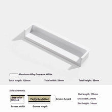 Load image into Gallery viewer, INSPIRA LIFESTYLES - Matiz Recessed Handles, colourful aluminum cabinet pulls, recessed drawer handles, orange red handle, moran green handle, deep blue handle, coffee brown handle, grey recessed pull, modern kitchen cabinet hardware
