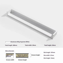 Load image into Gallery viewer, INSPIRA LIFESTYLES - Matiz Recessed Handles, colourful aluminum cabinet pulls, recessed drawer handles, orange red handle, moran green handle, deep blue handle, coffee brown handle, grey recessed pull, modern kitchen cabinet hardware
