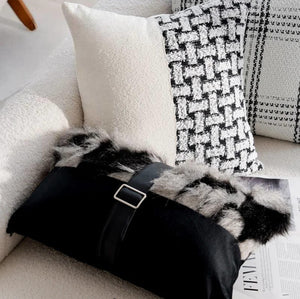 INSPIRA LIFESTYLES | Metro Woven Pillows, WOVEN PILLOW, THROW PILLOW, SOFA PILLOW, PILLOW, LUXURY PILLOW, EMBROIDERED PILLOW, DECORATIVE PILLOW, COTTON PILLOW, MODERN PILLOW, BLACK AND WHITE PILLOW, CHAIR PILLOW, BED PILLOW, ACCENT PILLOW