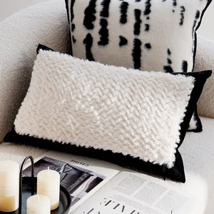 INSPIRA LIFESTYLES | Metro Woven Pillows, WOVEN PILLOW, THROW PILLOW, SOFA PILLOW, PILLOW, LUXURY PILLOW, EMBROIDERED PILLOW, DECORATIVE PILLOW, COTTON PILLOW, MODERN PILLOW, BLACK AND WHITE PILLOW, CHAIR PILLOW, BED PILLOW, ACCENT PILLOW