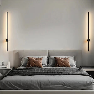 INSPIRA LIFESTYLES - Minimalist Wall Light, Modern Linear Tube LED Wall Lamp, Contemporary LED Wall Light, Sleek Linear Tube Lamp, Minimalist Wall ScModern LED Wall Lamp, Bedroom LED Lighting, Sleek Wall Light Fixture, Contemporary Bedside Lamp, Stylish Bedroom Wall Light, Energy-Efficient LED Wall Lamp, Elegant LED Reading Light, Modern Bedside Sconce, Black LED Wall Light, Bedroom Decor Lighting, Adjustable LED Wall Fixture, Cozy Bedroom Illuminationonce, Up-Down LED Wall Fixture, Black Gold Wall Light