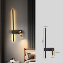 Load image into Gallery viewer, INSPIRA LIFESTYLES - Modern LED Wall Lamp modern creative led, simple living room sofa, background wall decorative lamp, reading lamp, bedroom bedside lamp, modern led living room lamp, creative led wall lamp, simple led wall lamp, living room decorative lighting, sofa background wall lamp, reading wall lamp, bedroom led bedside lamp

