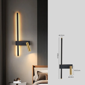 INSPIRA LIFESTYLES - Modern LED Wall Lamp modern creative led, simple living room sofa, background wall decorative lamp, reading lamp, bedroom bedside lamp, modern led living room lamp, creative led wall lamp, simple led wall lamp, living room decorative lighting, sofa background wall lamp, reading wall lamp, bedroom led bedside lamp