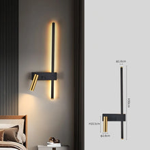 Load image into Gallery viewer, INSPIRA LIFESTYLES - Modern LED Wall Lamp modern creative led, simple living room sofa, background wall decorative lamp, reading lamp, bedroom bedside lamp, modern led living room lamp, creative led wall lamp, simple led wall lamp, living room decorative lighting, sofa background wall lamp, reading wall lamp, bedroom led bedside lamp
