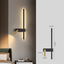 Load image into Gallery viewer, INSPIRA LIFESTYLES - Modern LED Wall Lamp modern creative led, simple living room sofa, background wall decorative lamp, reading lamp, bedroom bedside lamp, modern led living room lamp, creative led wall lamp, simple led wall lamp, living room decorative lighting, sofa background wall lamp, reading wall lamp, bedroom led bedside lamp
