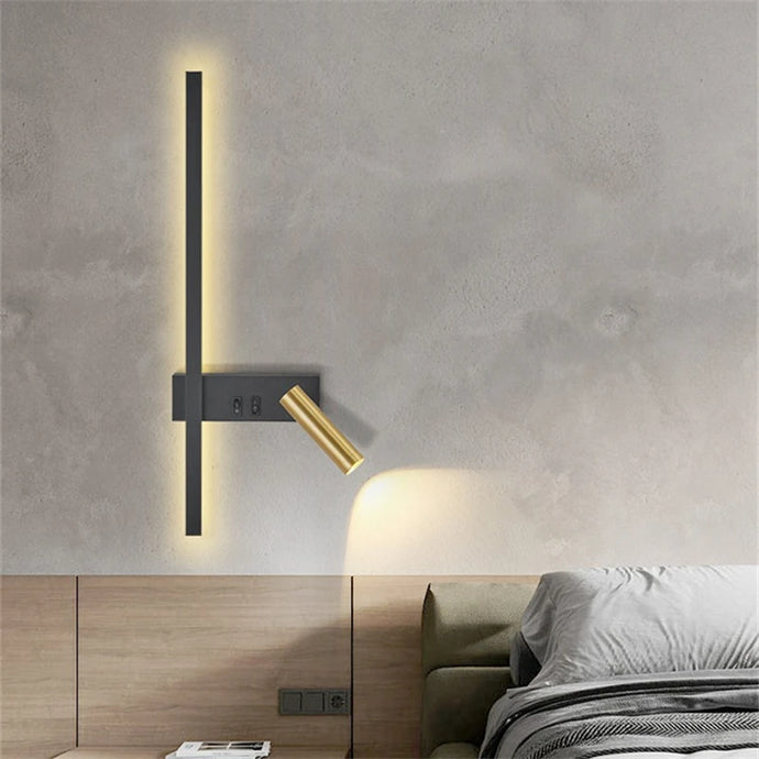 INSPIRA LIFESTYLES - Modern LED Wall Lamp modern creative led, simple living room sofa, background wall decorative lamp, reading lamp, bedroom bedside lamp, modern led living room lamp, creative led wall lamp, simple led wall lamp, living room decorative lighting, sofa background wall lamp, reading wall lamp, bedroom led bedside lamp