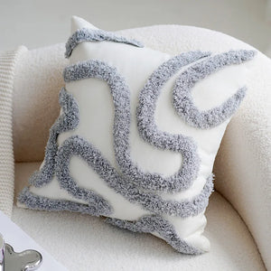 INSPIRA LIFESTYLES | Polar Woven Pillows, WOVEN PILLOW, THROW PILLOW, SOFA PILLOW, PILLOW, LUXURY PILLOW, EMBROIDERED PILLOW, DECORATIVE PILLOW, COTTON PILLOW, MODERN PILLOW, BLUE SILVER PILLOW, CHAIR PILLOW, BED PILLOW, ACCENT PILLOW