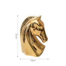 Load image into Gallery viewer, Golden Horse Sculptures
