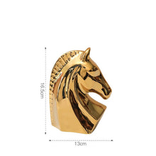 Load image into Gallery viewer, Golden Horse Sculptures
