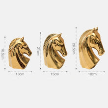 Load image into Gallery viewer, Golden Horse Sculptures
