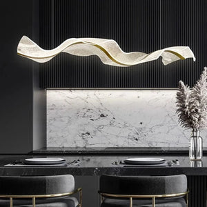 INSPIRA LIFESTYLES - Wave Modern Chandelier Wave Modern Chandelier, modern chandelier, wave chandelier, contemporary lighting, ceiling light fixture, designer chandelier, wave design light, home decor lighting, living room chandelier, dining room chandelier