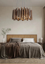 Load image into Gallery viewer, INSPIRA LIFESTYLES | Wood Block Chandelier - WOODEN LIGHT FIXTURE, WOODEN CHANDELIER, WOOD PENDANT LIGHT, WOOD LIGHT, WOOD CHANDELIER, MODERN PENDANT LIGHT, MODERN CHANDELIER, Luxury Pendant Light, LUXURY CHANDELIER, Living Room Chandelier, Kitchen Chandelier, Dining Room Chandelier, Designer Chandelier, Contemporary, BEDROOM LIGHT, LIVING ROOM LIGHT, ACCENT LIGHT, SCULPTURAL LIGHT, FEATURE LIGHT, MODERN LIGHT, RESTAURANT LIGHT, HOTEL LIGHT, UNIQUE LIGHT, Contemporary Lighting Fixture, STAIR LIGHT
