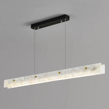 Load image into Gallery viewer, Inspira Lifestyles - White marble linear LED modern chandelier pendant light 

